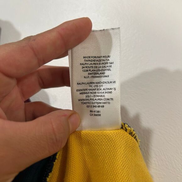 Polo Ralph Lauren 3XB Colorblock Polo Shirt – Big Pony Crest Patch Multi Color R - Picture 6 of 7